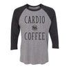 Cardio And Coffee Adult Baseball Shirt
