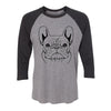 French Bulldog Sketch Adult Baseball Shirt