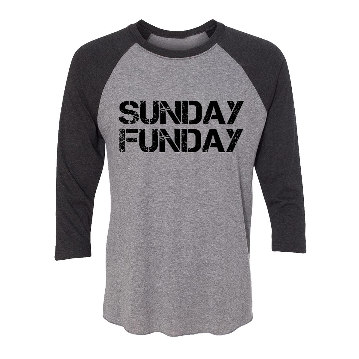 Sunday Funday Adult Baseball Shirt