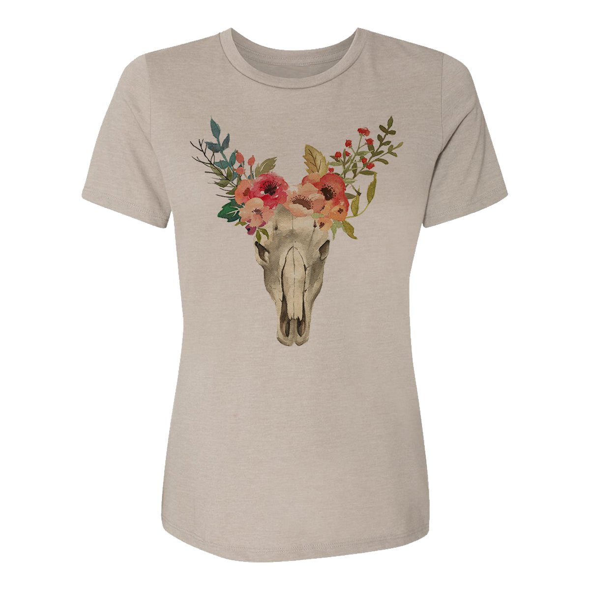 Cow Skull Womens Tee Shirt