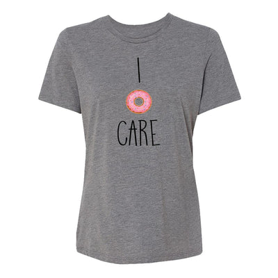 I Donut Care Womens Tee Shirt