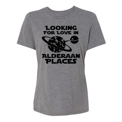 Looking For Love In Alderaan Places Womens Tee Shirt