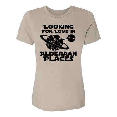 Looking For Love In Alderaan Places Womens Tee Shirt