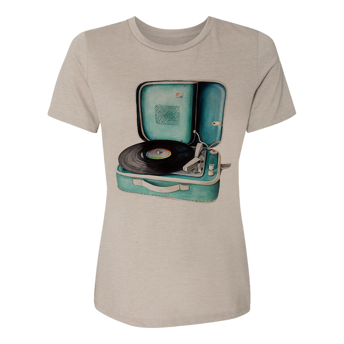 Record Player Womens Tee Shirt
