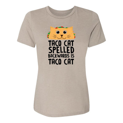 Taco Cat Spelled Backwards Is Taco Cat Womens Tee Shirt