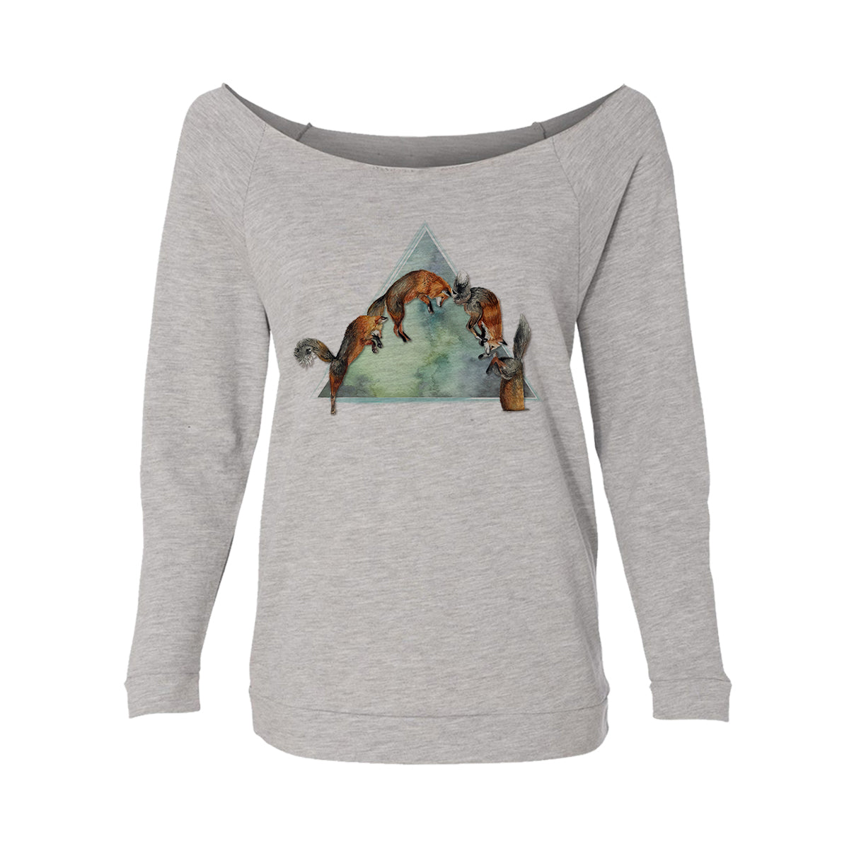 Jumping Fox Womens Raw-Edge Scoop Neck Sweater