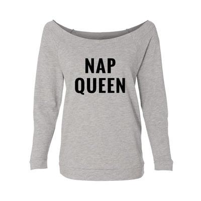 Nap Queen Womens Raw-Edge Scoop Neck Sweater