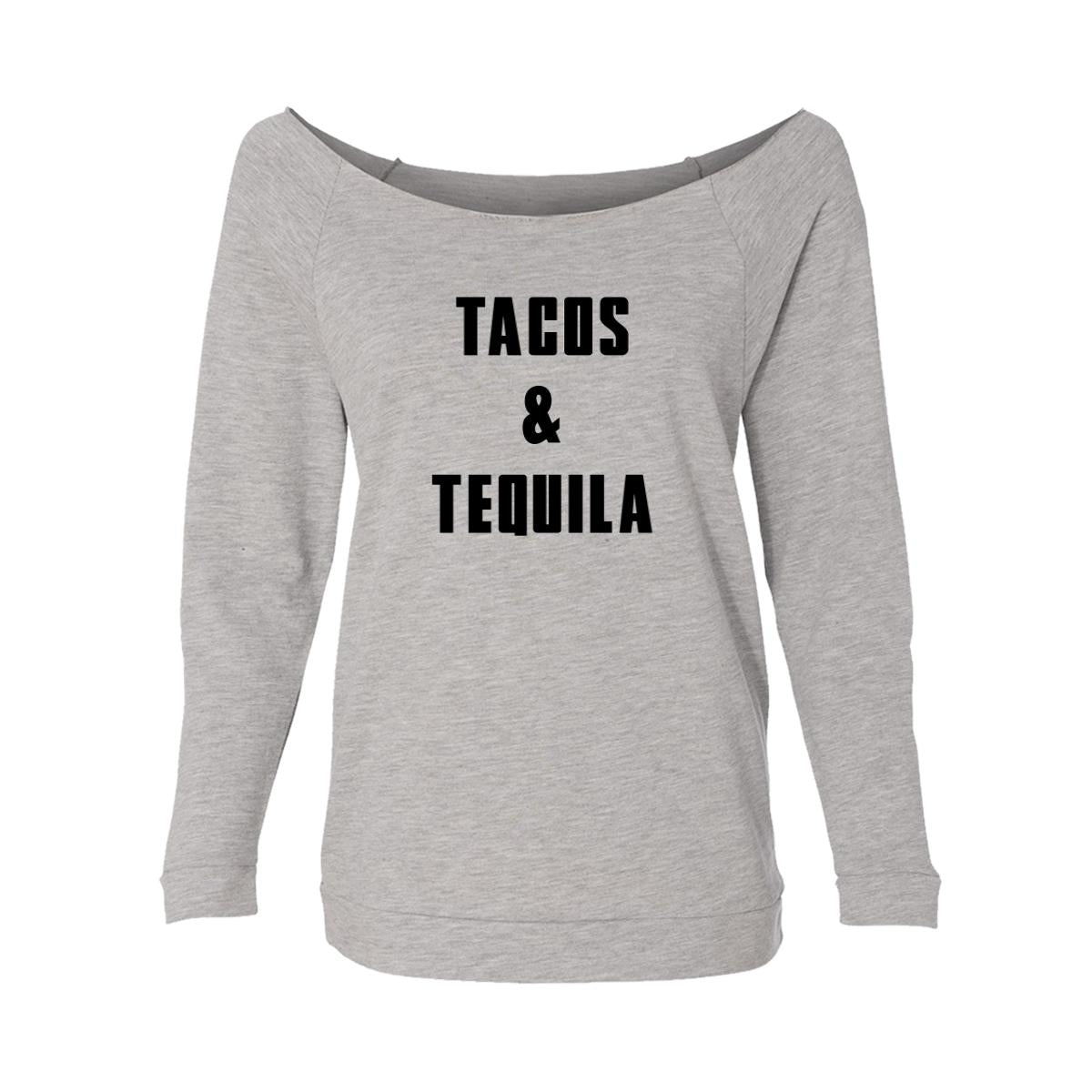 Tacos And Tequila Womens Raw-Edge Scoop Neck Sweater