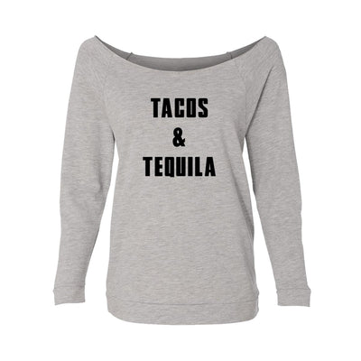 Tacos And Tequila Womens Raw-Edge Scoop Neck Sweater