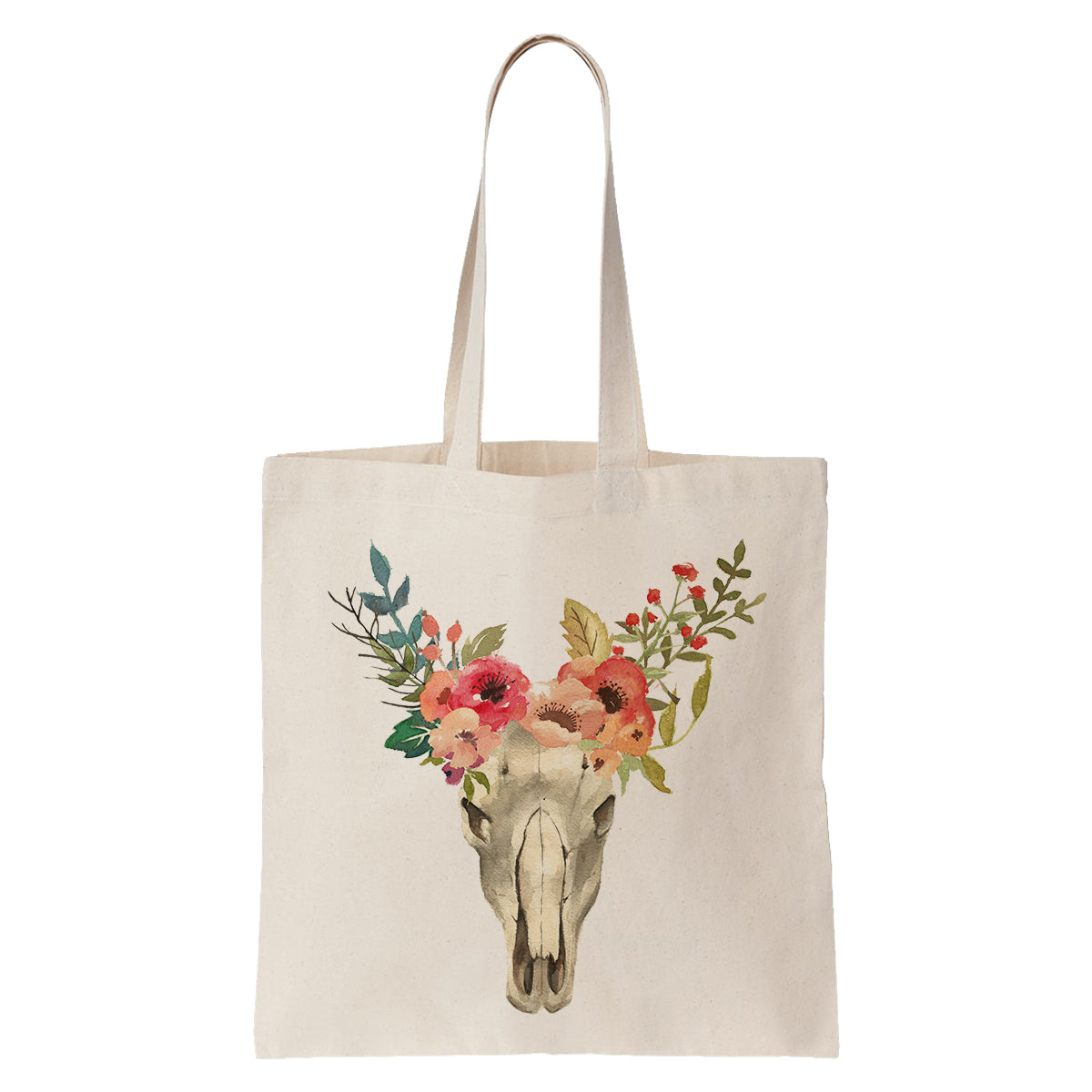 Cow Skull Tote Bag