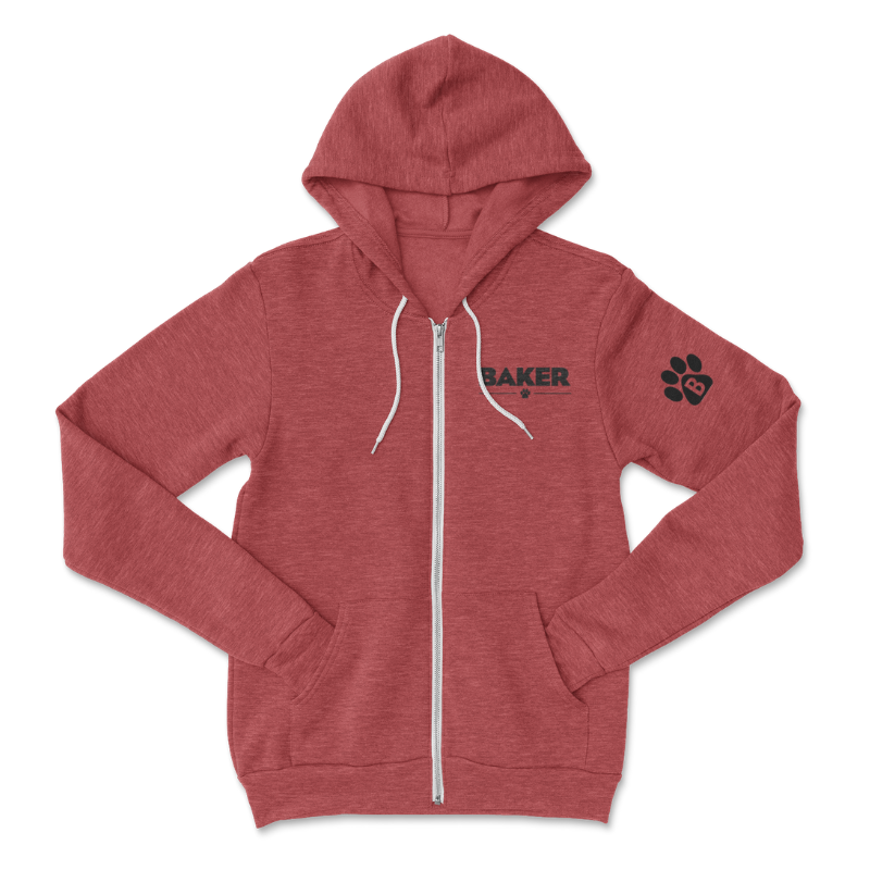 BAKER SCHOOL FULL-ZIP HOODIE
