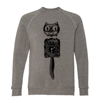 Cat Clock Adult Raglan Sweatshirt