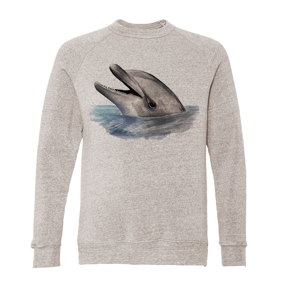 Dolphin Adult Raglan Sweatshirt