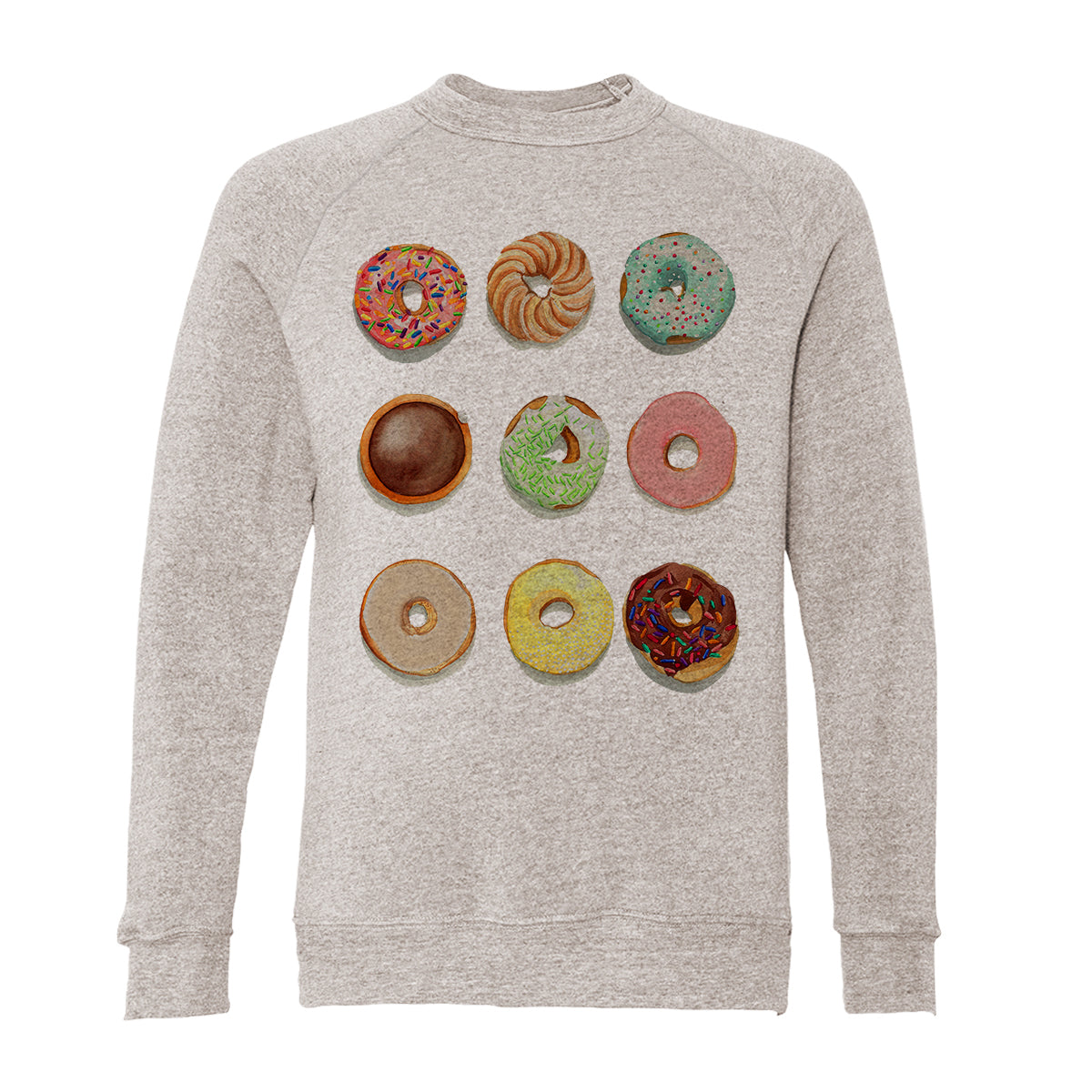 Donuts Adult Raglan Sweatshirt