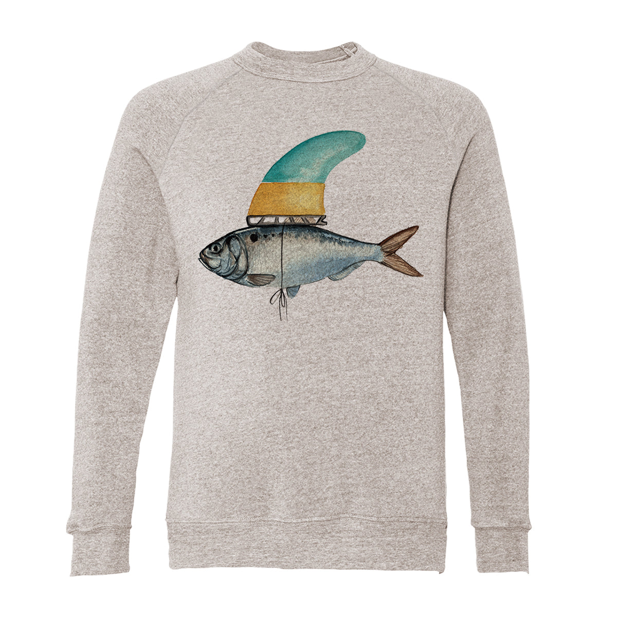 Fish Adult Raglan Sweatshirt