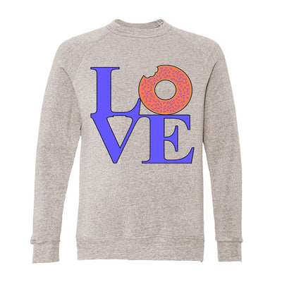 Love Sculpture With Donut Adult Raglan Sweatshirt