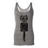 Cat Clock Womens Racerback Tank