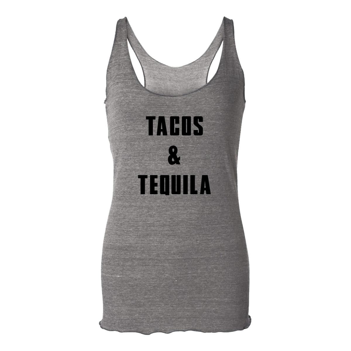 Tacos And Tequila Womens Racerback Tank