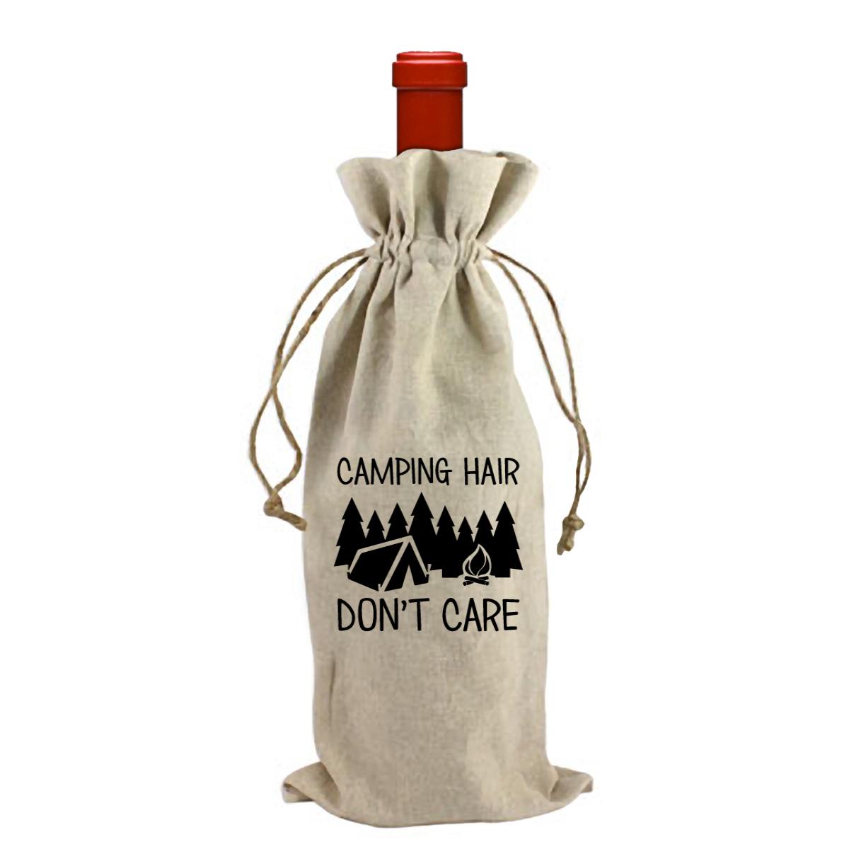 Camping Hair Don't Care Wine Bag