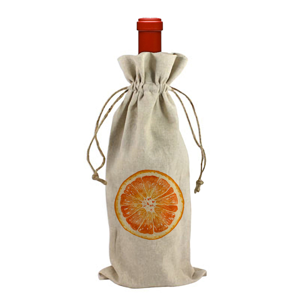 Orange Slice Wine Bag