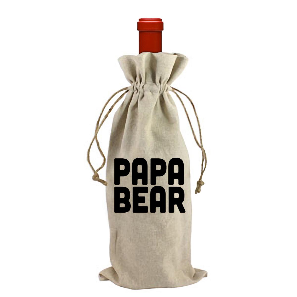 Papa Bear Wine Bag