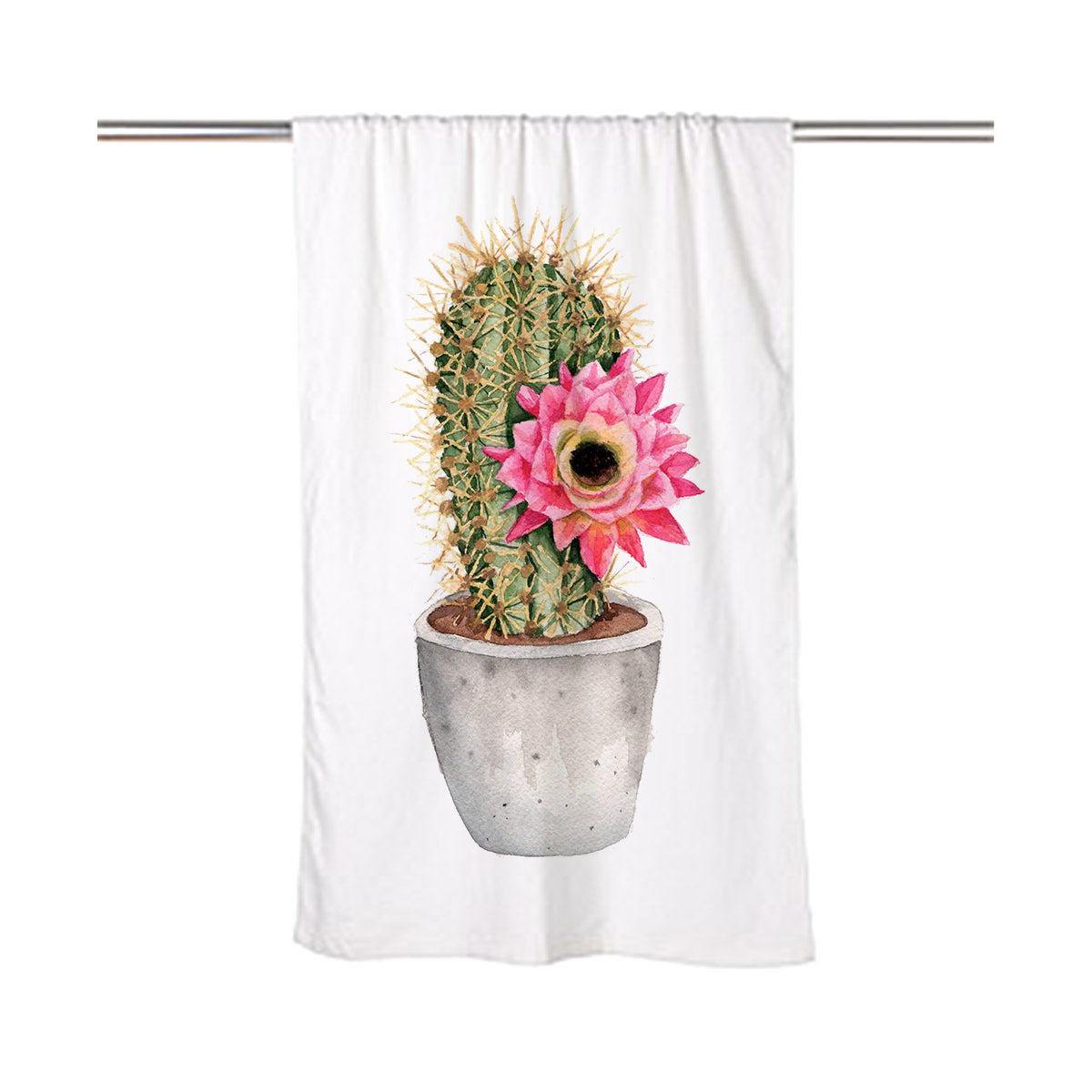 Cactus Flower Beach Towel
