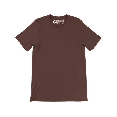 Adult Classic Short Sleeve Tee Dark Red Solid