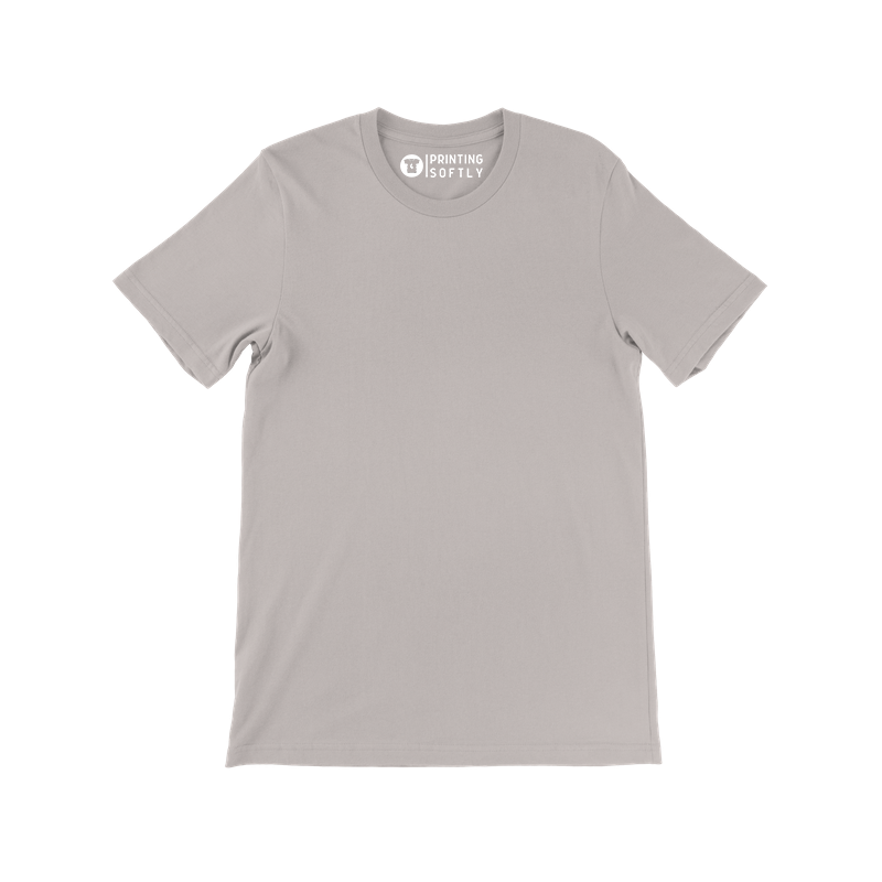 Adult Classic Short Sleeve Tee Light Grey Solid