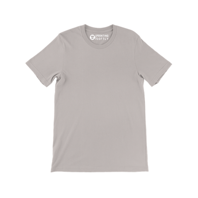 Adult Classic Short Sleeve Tee Light Grey Solid