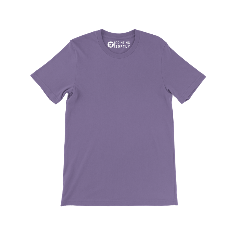 Adult Classic Short Sleeve Tee Purple Solid