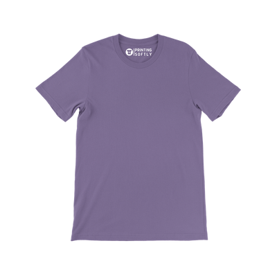 Adult Classic Short Sleeve Tee Purple Solid